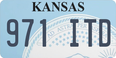 KS license plate 971ITD