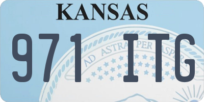 KS license plate 971ITG