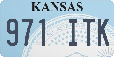 KS license plate 971ITK