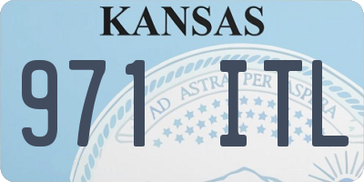 KS license plate 971ITL
