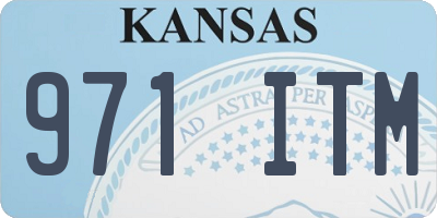 KS license plate 971ITM
