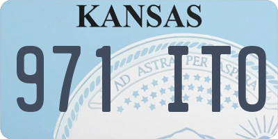 KS license plate 971ITO