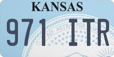 KS license plate 971ITR