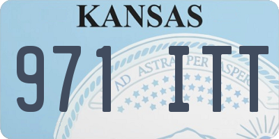 KS license plate 971ITT