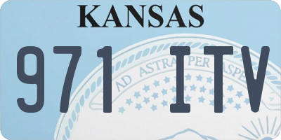 KS license plate 971ITV