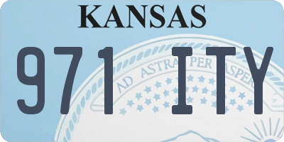 KS license plate 971ITY