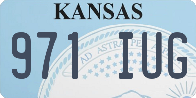 KS license plate 971IUG