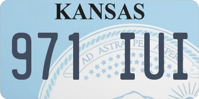 KS license plate 971IUI