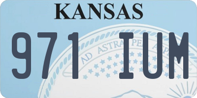 KS license plate 971IUM
