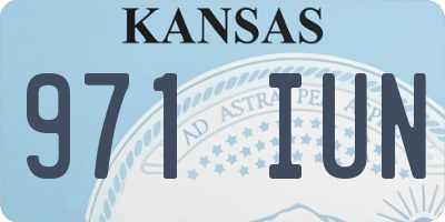 KS license plate 971IUN