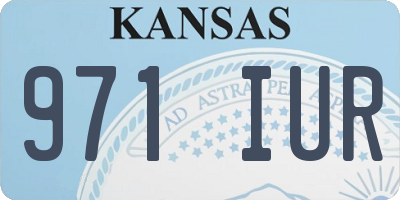 KS license plate 971IUR