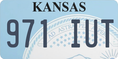 KS license plate 971IUT