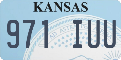 KS license plate 971IUU