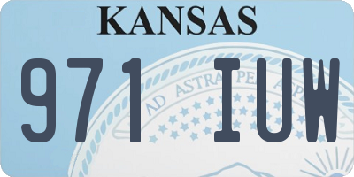 KS license plate 971IUW