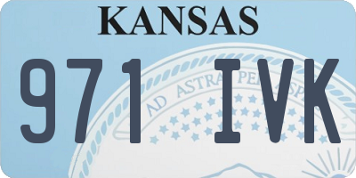 KS license plate 971IVK