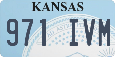 KS license plate 971IVM