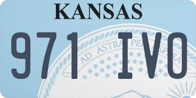 KS license plate 971IVO