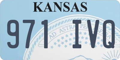KS license plate 971IVQ
