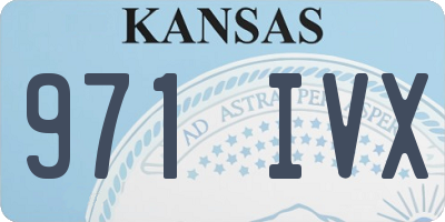 KS license plate 971IVX