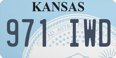 KS license plate 971IWD