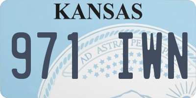 KS license plate 971IWN