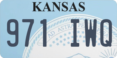 KS license plate 971IWQ