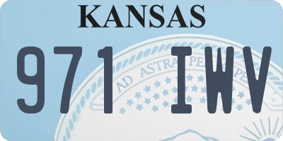 KS license plate 971IWV
