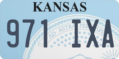 KS license plate 971IXA