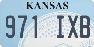 KS license plate 971IXB