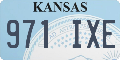 KS license plate 971IXE