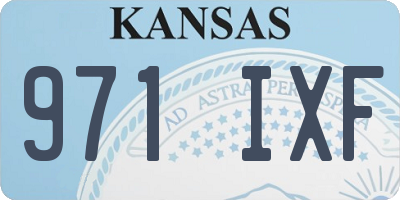 KS license plate 971IXF
