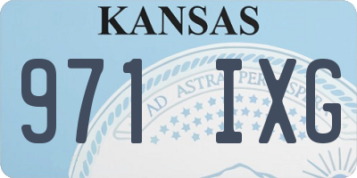 KS license plate 971IXG