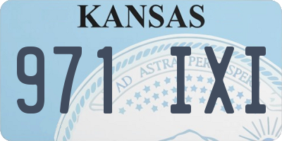 KS license plate 971IXI
