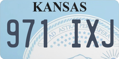 KS license plate 971IXJ