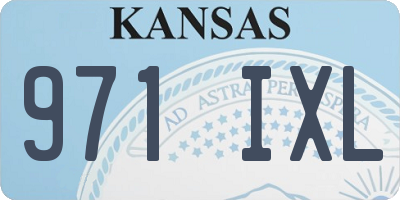 KS license plate 971IXL