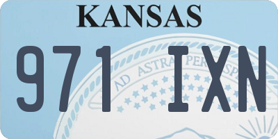 KS license plate 971IXN