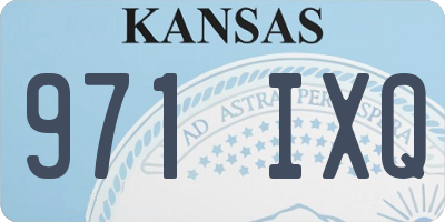 KS license plate 971IXQ