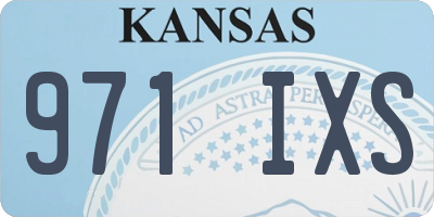 KS license plate 971IXS