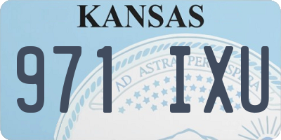 KS license plate 971IXU