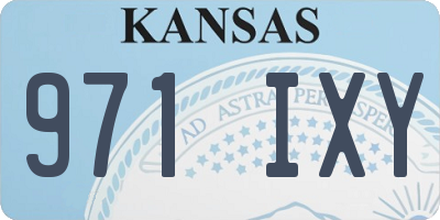 KS license plate 971IXY