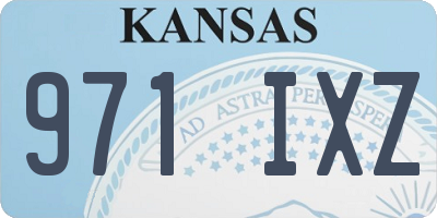 KS license plate 971IXZ