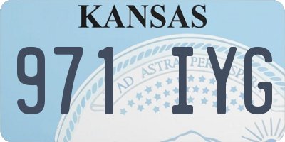 KS license plate 971IYG