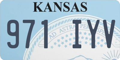 KS license plate 971IYV