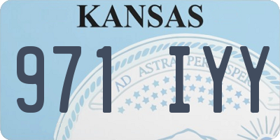 KS license plate 971IYY