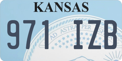 KS license plate 971IZB