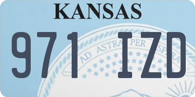 KS license plate 971IZD