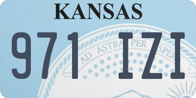 KS license plate 971IZI