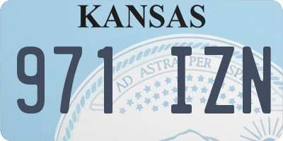 KS license plate 971IZN