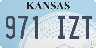 KS license plate 971IZT