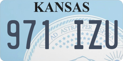 KS license plate 971IZU